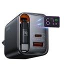 Superładowarka Toocki GaN 67W z wysuwanym kablem USB-C 65 cm